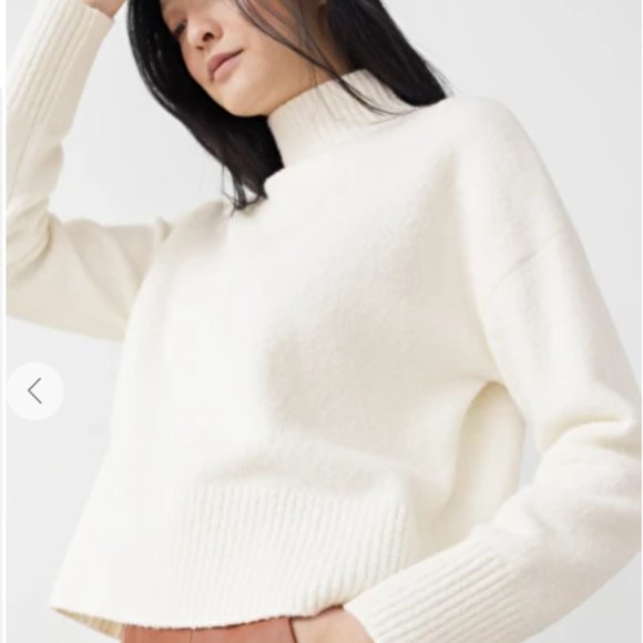 & Other Stories Sweaters - COPY - Cropped Mock Neck Sweater